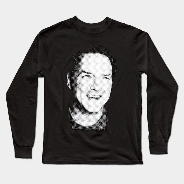 Norm Macdonald Halftone Long Sleeve T-Shirt by Resdis Materials